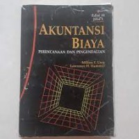 Akuntansi Biaya: Perencanaan dan Pengendalian