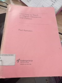 Learning to Teach in Higher Education