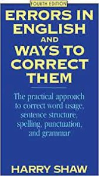 Errors in English and Ways to Correct Them