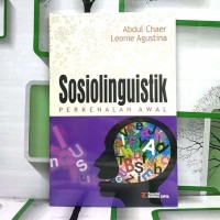 Sosiolinguistik : Perkenalan Awal